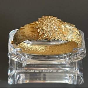 Vintage Bercona Swiss made hidden watch bangle.